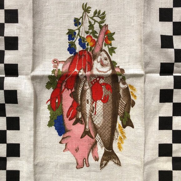 set 2 vintage linen towel Christiana Campbell’s Tavern Good Eating Williamsburg - Picture 7 of 11